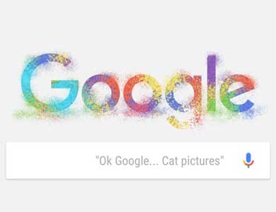 رنگ آمیزی لوگوی گوگل در بروزرسانی جدید