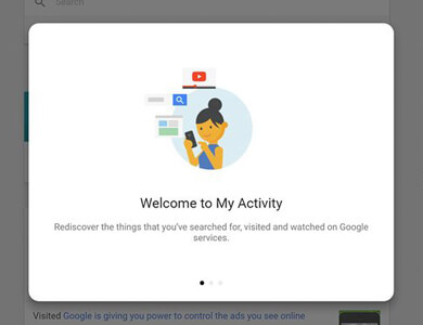 امکان مشاهده تاریخچه فعالیت های کاربر در گوگل توسط My Activity