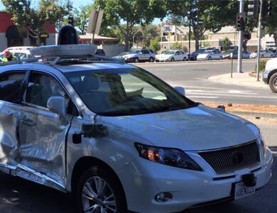 خودروی خودران گوگل شدیدترین تصادف خود را تجربه کرد