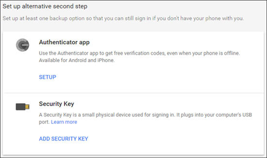 امنیت اکانت گوگل