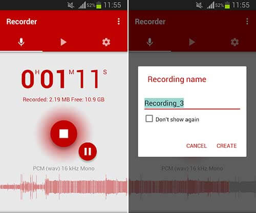 اپلیکیشن Voice Recorder