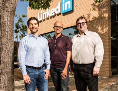 کمپانی مایکروسافت لینکدین را به مبلغ 26 میلیارد دلار خریداری می کند