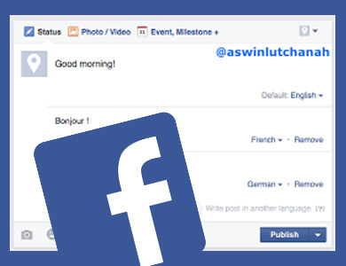 فیسبوک امکان ارسال پست به چندین زبان را میسر گردانید