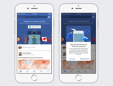 فیسبوک تست فیلترهای Live برای عکس ها و ویدیوها را آغاز کرد
