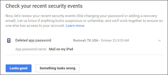 امنیت اکانت گوگل