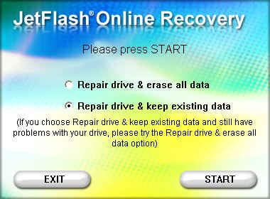نرم‌افزار JetFlash Online Recovery