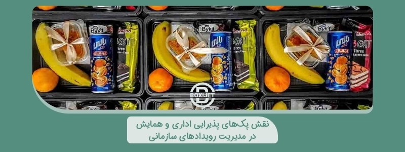نقش پک‌های پذیرایی اداری و همایش در مدیریت رویدادهای سازمانی
