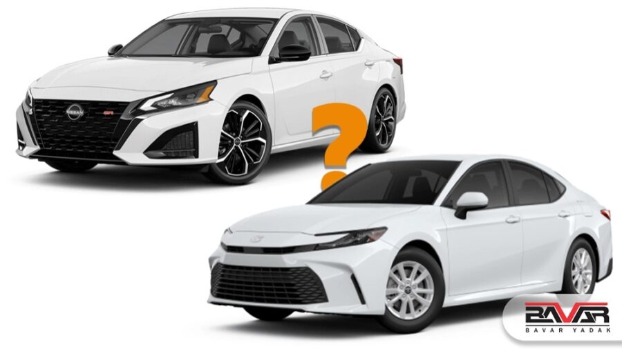 مقایسه و بررسی کامل نیسان آلتیما 2025 با تویوتا کمری 2025