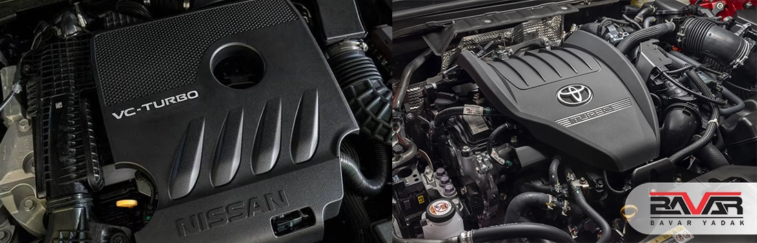 مقایسه و بررسی کامل نیسان آلتیما 2025 با تویوتا کمری 2025 مشخصات فنی نیسان آلتیما 2025 و تویوتا کمری 2025