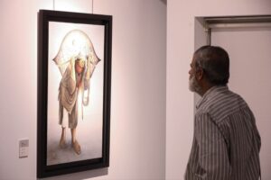 نمایشگاه «نقاش سرزمین زخمی» افتتاح شد؛ راز ماندگاری آثار نقاش فلسطینی