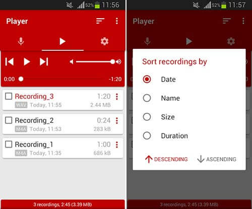 اپلیکیشن Voice Recorder