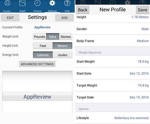 اپلیکیشن Monitor Your Weight