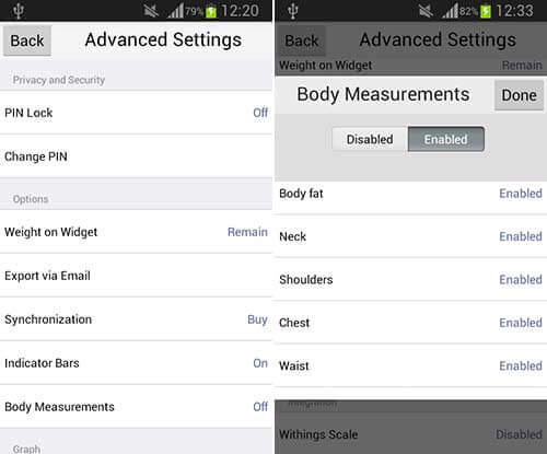 اپلیکیشن Monitor Your Weight