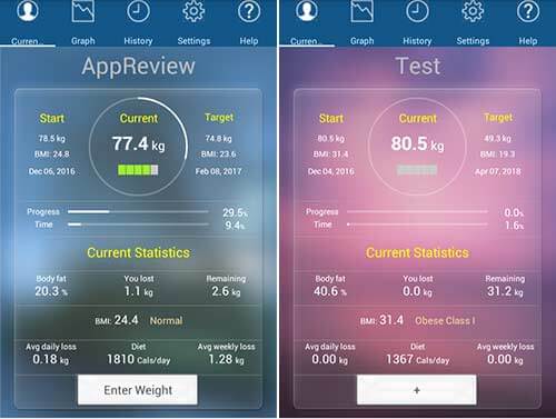 اپلیکیشن Monitor Your Weight