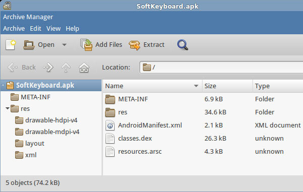 اجزای فایل APK