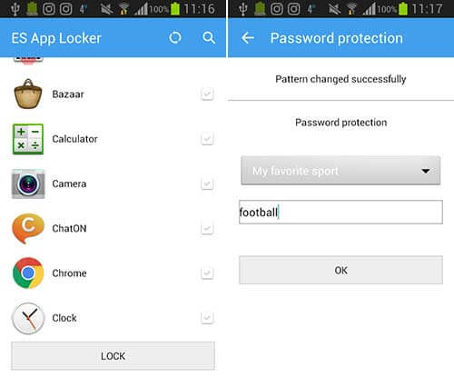 اپلیکیشن ES App Locker