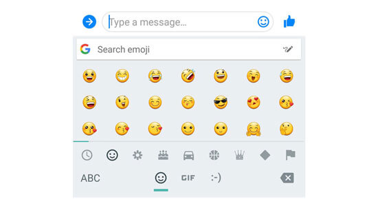 جستجوی ایموجی در Gboard