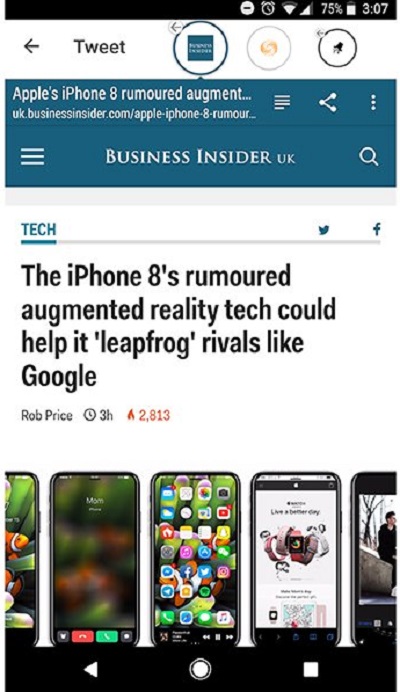 اپلیکیشن Link Bubble