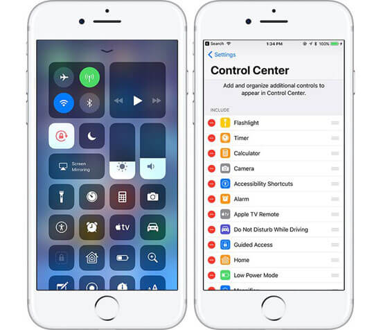 Contrl Center جدید در آی او اس 11