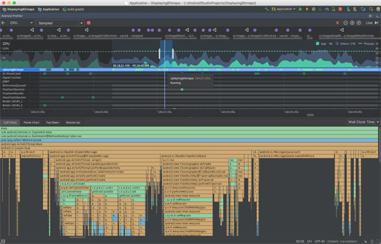 CPU Profiler در اندروید استودیو 3.0