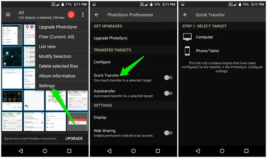 استفاده از PhotoSync برای بکاپ گیری از عکس ها و ویدویوها