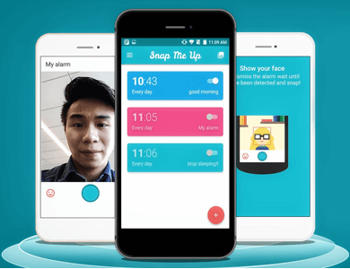 اپلیکیشن Snap Me Up،ساعتی که با عکس سلفی شما را از خواب بیدار میکند