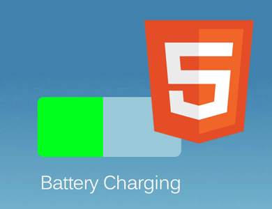 ردیابی وضعیت باتری اسمارت فون توسط HTML5