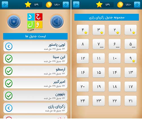 جدول مدرن
