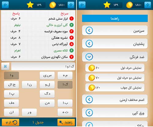 جدول مدرن