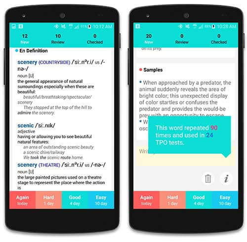 اپلیکیشن فلش کارت های تافل TPO