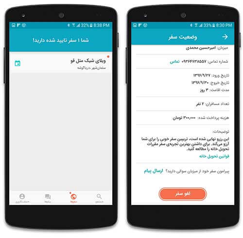 اجاره سوییت و ویلا