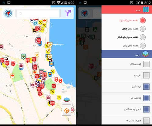 نقشه گردشگری کیش